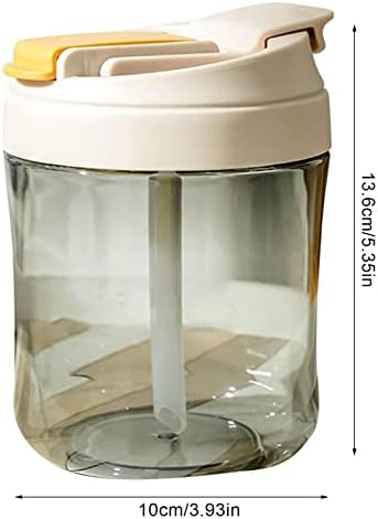 Aranyos Víz Üveg | 550 ml Divatos, Üveg Vizet Aranyos Víz Palackok Szalmával | Szivárgásmentes Kávé Dobon Utazási Víz Kupa