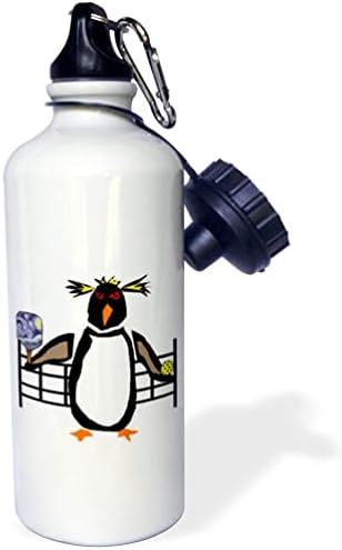 3dRose vicces, Aranyos Rockhopper Pingvin Játék Pickleball Sport - Víz Palackok (wb-372703-1)