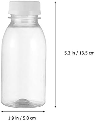 DOITOOL 10db Műanyag Lé Palack Caps - 6.8 oz Újrafelhasználható Juice tartály Fedél Hűtőszekrény - Tiszta Újratölthető Palackok
