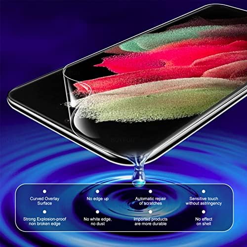 Sobrilli [2+2 Csomag] a Samsung Galaxy S22 Ultra 5G TPU kijelző Védő fólia, 2 Csomag Rugalmas TPU Film, 2 Csomag Edzett Üveg