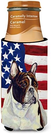 Caroline Kincsek LH9006MUK USA Amerikai Zászló francia Bulldog Ultra Ölelkezős a Vékony doboz, Lehet Hűvösebb Ujja Ölelkezős