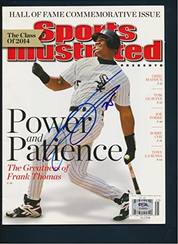 Frank Tamás Aláírt Sports Illustrated Autogramot PSA/DNS AL88934 - Dedikált MLB Magazinok