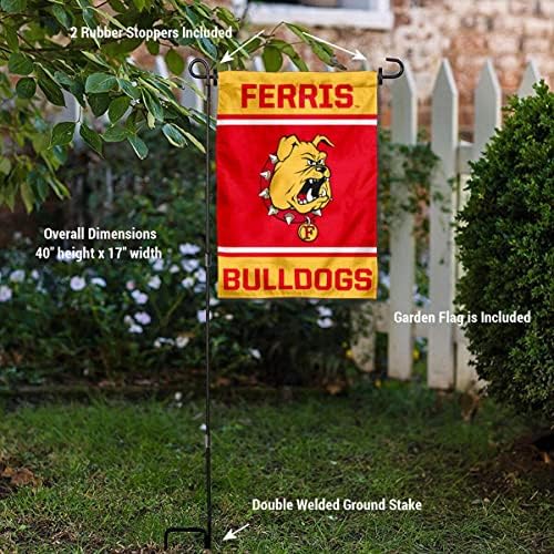 Ferris Állami Bulldogs Kert Zászló, illetve Lobogó Álljon Rúd Tartóját Készlet