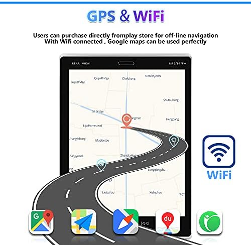Dupla Din autórádió Android autórádió érintőképernyő, Bluetooth, Rimoody 9.5 Függőleges Képernyő autórádió GPS Navigációs