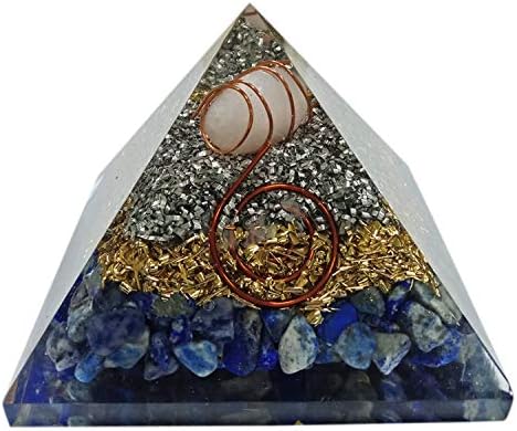 Orgon Piramis Nagy Lapis Lazuli Kristály Energia Generátor EMF Védelem Gyógyító Meditáció