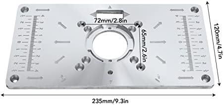 Asztalosipari Gép Flip-Testület a Kettős Mérleg, 120 x 235mm Multifunkcionális Alumínium Ötvözet Router Táblázat Beszúrása