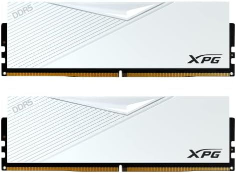 XPG Lancer DDR5 5200MHz 32GB (2x16GB) CL38-38-38 UDIMM 288-Pins Asztali SDRAM RAM Memória Kit Fehér (AX5U5200C3816G-DCLAWH)
