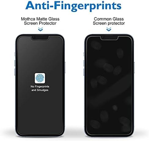 Mothca [2+2 Csomag Matt Üveg kijelző Védő fólia iPhone 14 a Kamera Lencse Edzett Üveg Protector Anti-Vakító fény & Anti-Ujjlenyomat
