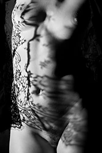 Művészi fotózás - Női test, árnyak - Közepes - fehér, Objektum - meztelen, Színek - fehér, fekete-Típusú festmény - Nyomtatás
