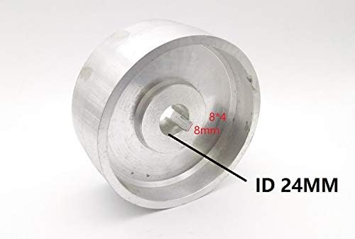 Xucus Új 1305524mm Teljesen Alumínium Kapcsolatba Kerék Aktív kerék öv gép 84mm Horonnyal - (Méret: ID 24mm)