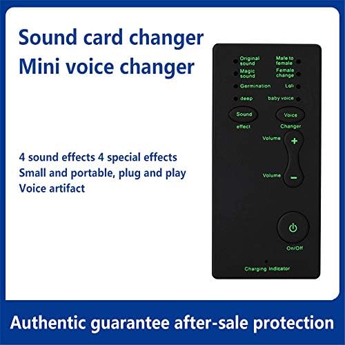 Számítógép/Mobil Telefon Hangkártya Mini Voice Changer Egy Kattintással Voice Changer Játék Horgony Hangfelvétel Váltó