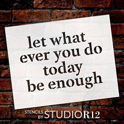 Hagyd, hogy Bármi is - a Hagyományos - Szó Stencil - 10 x 8 - STCL1836_2 - által StudioR12