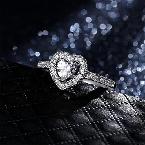 Ígéret Gyűrű Női Elegáns Cirkónia Esküvői Zenekar a Nők Egyszerű Rakható Eljegyzési Gyűrű, Ékszerek, Ajándékok Egymásra Gyűrűk