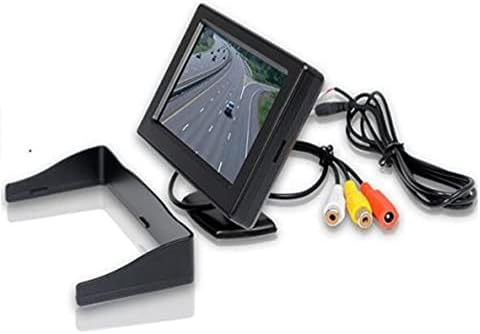 Autó 4.3 Colos Monitor Visszapillantó Műszerfal Mount Parkolás Képernyő Mini biztonsági kamera