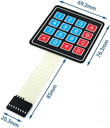 2db 4x4 16 Kulcsok Mátrix Tömb Membrán Billentyűzet & 2db 4x5 20 Kulcsok Mátrix Tömb Membrán Billentyűzet Arduino Mikrokontroller,