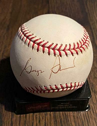 George Steinbrenner Aláírt Dedikált Baseball Omlb New York Yankees Tulajdonos Coa - Dedikált Baseball