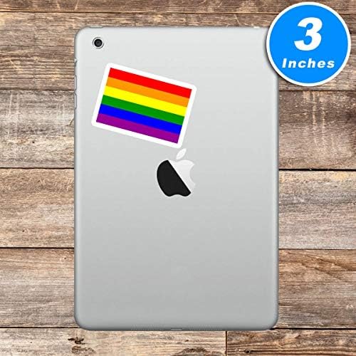 LGBTQ Zászló Matrica LGBTQ Zászló Büszkeség Matricák - 3 Pack - Set, 2, 5, 3, illetve 4 Hüvelykes Laptop Matrica - Laptop,