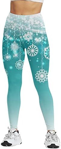 IIUS Karácsonyi Magas Derekú Nadrágot Női Plus Size Leggings karácsonyfa Fenék Felemelése Athletic Gym Fitness, Jóga Nadrág