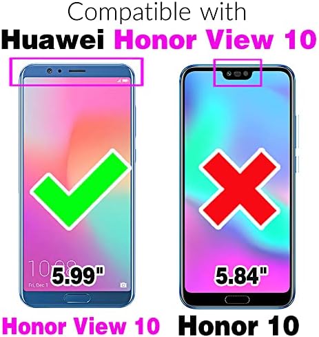 FDCWTSH Kompatibilis Huawei Honor Nézet 10/V10 Tárca Esetben Csuklópántot Zsinór Bőr Flip-Kártya-tartó Állvány Sejt Tartozékok