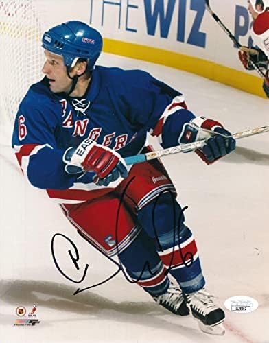 Darius Kasparaitis New York Rangers Aláírt/Dedikált 8x10 Fotó SZÖVETSÉG 157639 - Dedikált NHL-Fotók