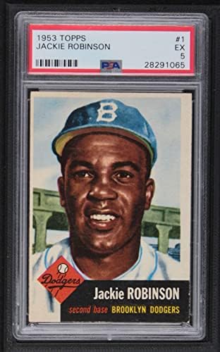 1953 Topps 1 Jackie Robinson Brooklyn Dodgers (Baseball Kártya) PSA a PSA 5.00 Dodgers