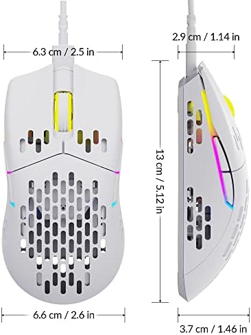 Keychron M1 Vezetékes Gaming Mouse PMW3389 Érzékelő 16,000 DPI, 68g Ultra-Könnyű, On-Board Memória, RGB Háttérvilágítású,