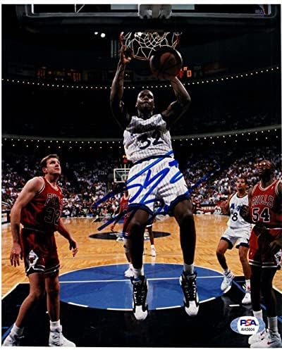 Shaquille O ' neal Aláírt 8x10 Fotó Psa Dns Ai43604 Orlando Magic Újonc Fotó - Dedikált NBA-Fotók