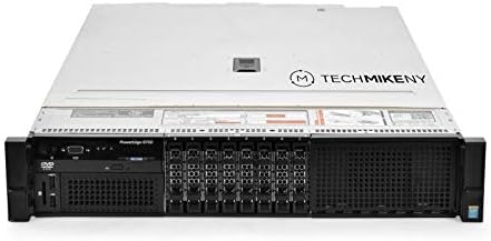 TechMikeNY Szerver 2X E5-2680v4 2.40 Ghz-es, 28-Core 192GB H730P Sínek PowerEdge R730 (Felújított)