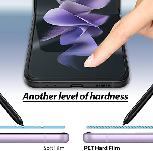 Búra Üveg Whitestone GEN Fólia képernyővédő fólia Samsung Galaxy Z Flip-3 (2021) Anti-Buborék HD Egyértelmű Nehéz Bevont