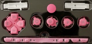 Sony PSP 1000 Sorozat Gomb Szett - Rózsaszín [testreszabás] [javítás rész] [video játék][Ömlesztett Csomagolás]
