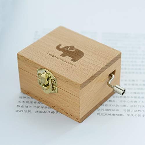 zhangruixuan-Shop 一件创意木质工艺品手摇式音乐盒 创意图案款八音盒学生(图片仅供参考，产品可选，默认随机发货)