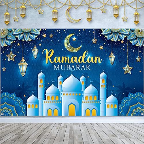 Ramadán Mubarak Dekoráció Hátteret Banner Muzulmán Ramadan Kareem Háttér Eid Mubarak Jel Fotó Háttér Háttér Haza Muzulmán