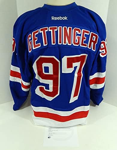 A New York Rangers Tim Gettinger 97 Játék Kiadott Kék Mez DP08953 - Játék Használt NHL-Mezek