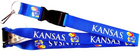 aminco NCAA Kansas Jayhawkshoz Klip Zsinór Kulcstartó Id Jogosultja Jegy - Kék