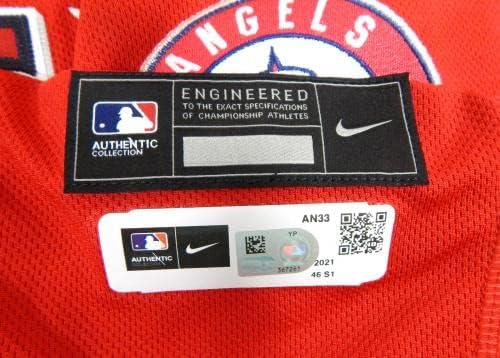2021 Los Angeles az Angyalok Ty Buttrey 31 Játék Kiadott Piros Mez 46 DP39467 - Játék Használt MLB Mezek