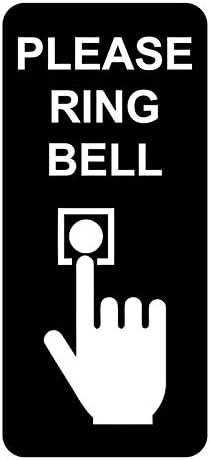 Kérjük, Ring a Bell Adóazonosító Jel Emléktábla Ajtó Csengő Fali Dekor,16x4