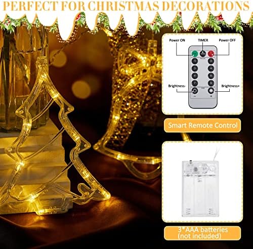 2 Db LED Karácsonyi Függöny String Fények, Fa, Csillag Szarvas Bell Lámpák LED Karácsonyi Díszek Ablak Függöny Lámpák 8 Villogó