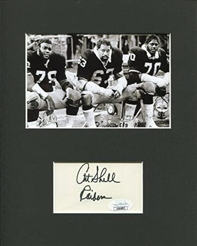 Art Shell LA Oakland Raiders Maryland Állam HOF Aláírt Autogramot Fotó Displ SZÖVETSÉG - Dedikált NFL-Fotók