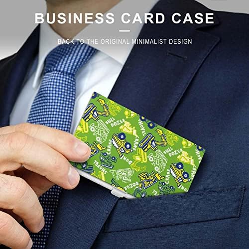 Aranyos Buldózer névjegykártya tartó Vékony Üzleti Kártya Pénztárca Hitelkártya ID Esetben Mintás Férfi & Nő