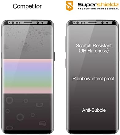Supershieldz (2 Csomag), amelynek Célja a Samsung Galaxy S9 Edzett Üveg képernyővédő (Könnyű Telepítés Tálca) Anti Karcolás,