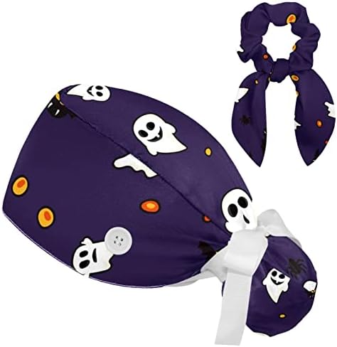 Halloween Fekete-Fehér Dolgozó Kap a Gombot Fejpánt Állítható Nyakkendő Vissza Bouffant Kalapok Hajgumi