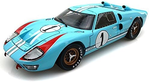 1966-os Ford GT40 Mark II 1 Le Mans Km/Hulme 1/18-Öböl Kék (Tiszta Verzió)