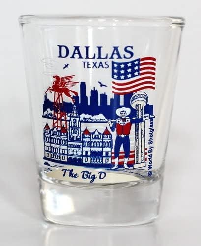 Dallas Texas Nagy Amerikai Városok Gyűjtemény Pohár