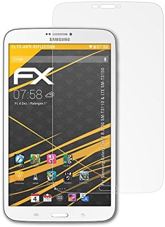 2 x atFoliX Képernyő védelem Samsung Galaxy Tab 3 8.0 (3G SM-T3110 & LTE SM-T3150) Védő fólia képernyővédő fólia - FX-Antireflex
