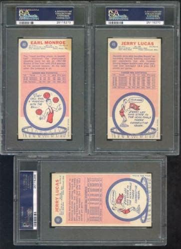 1969-70 Topps 45 Jerry Lucas KEZDŐ RC PSA 6 Osztályú Kosárlabda Kártya 1969 - Aláíratlan Kosárlabda Kártyák