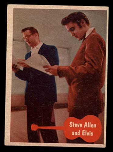 1956 Elvis Presley 13 Steve Allen-Elvis - (Kártya) VG