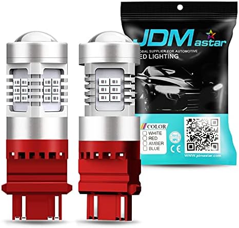 JDM ASTAR Rendkívül Fényes PX Lapkakészletek 3056 3156 3057 3157 LED Izzók A féklámpa hátsó lámpák, Ragyogó Piros