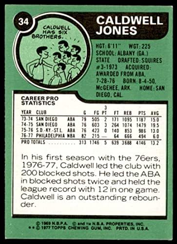 Caldwell Jones Kártya 1977-78 Topps 34