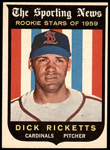 1959 Topps 137 Dick Ricketts St. Louis Cardinals (Baseball Kártya) Dean Kártyák 5 - EX Bíborosok