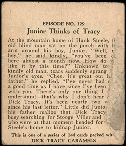 1937 Dick Tracy 129 Junior Hiszi, Tracy (Kártya) SZEGÉNY
